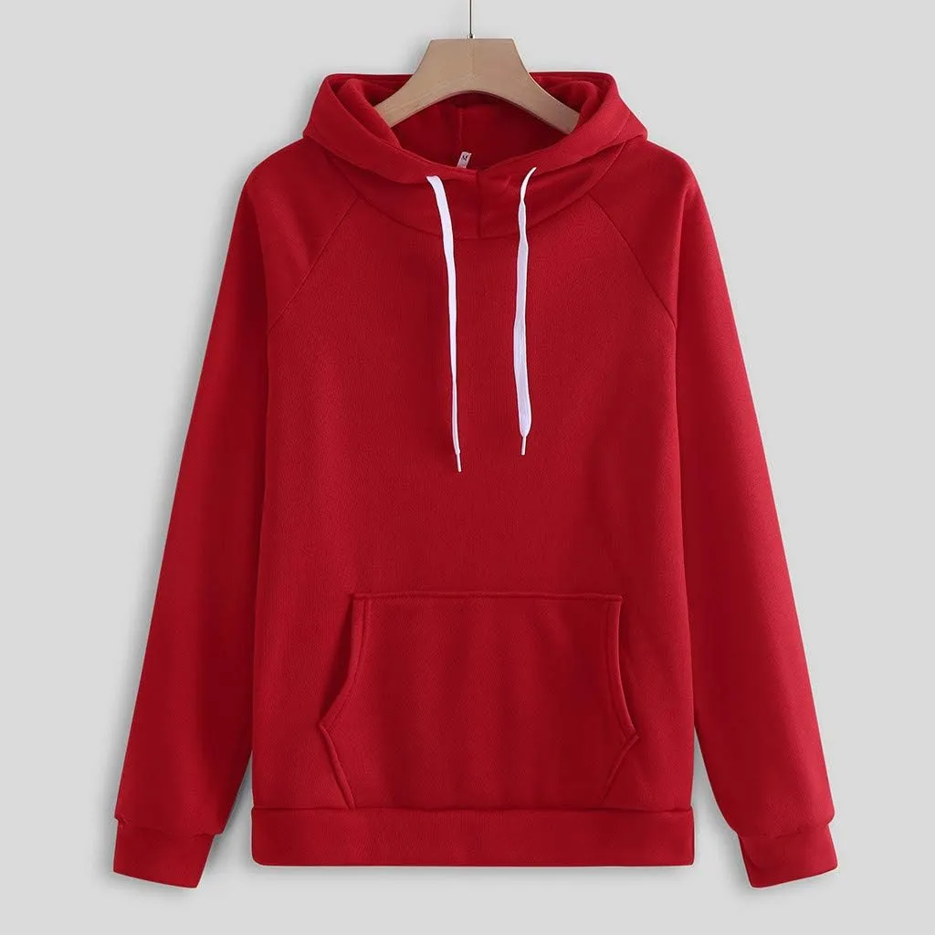 2 Piece Outfits for Women, Womens Sweatshirts Oversized Hoodie Long Sleeve Pullover Tracksuit Jogger Sweatpants with Pockets