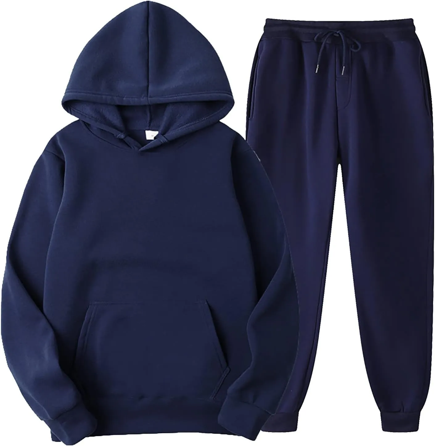 2 Piece Outfits for Women, Womens Sweatshirts Oversized Long Sleeve Hoodie Pullover Tracksuit Jogger Sweatsuits with Pockets