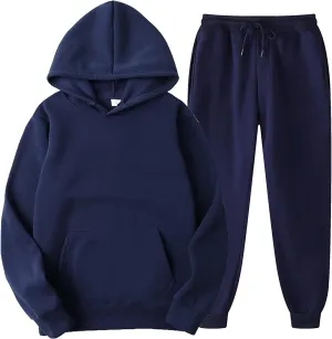 2 Piece Outfits for Women, Womens Sweatshirts Oversized Long Sleeve Hoodie Pullover Tracksuit Jogger Sweatsuits with Pockets