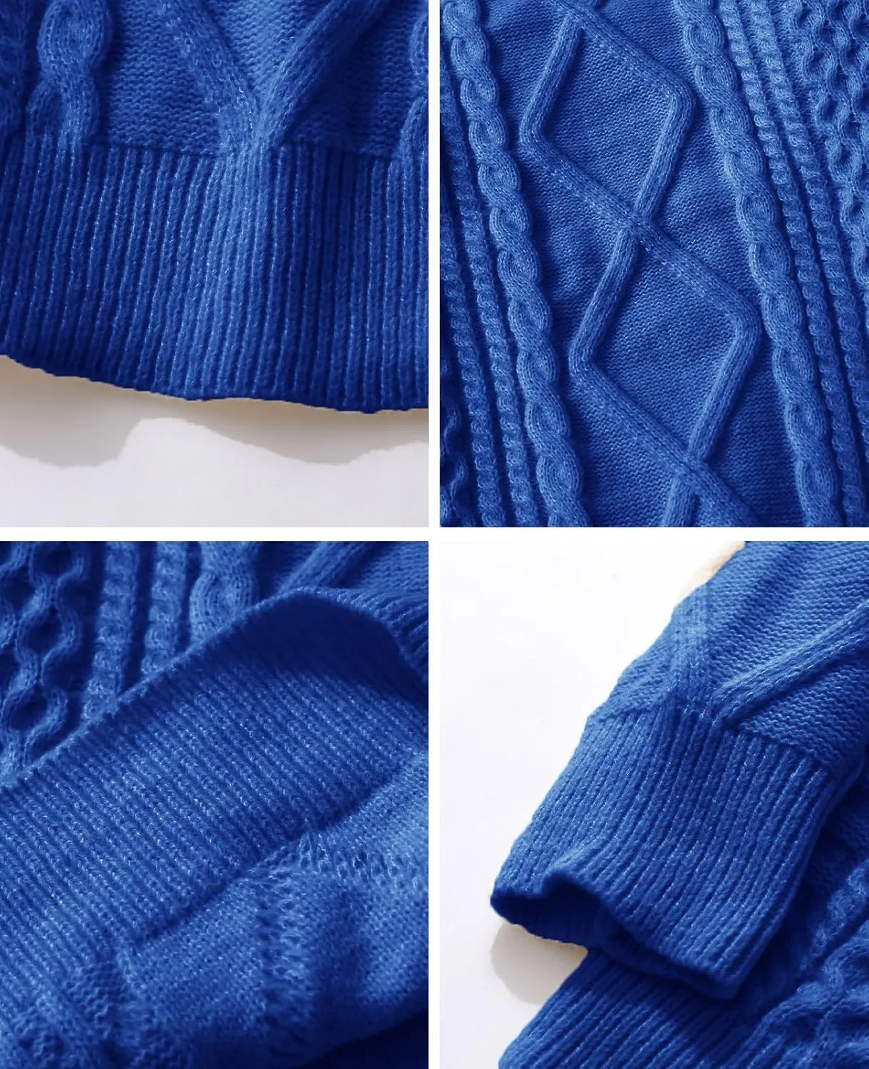 Aelfric Eden Oversized Knit Sweater Solid Vintage Pullover Sweater Unisex Woven Crewneck Knitted Tops