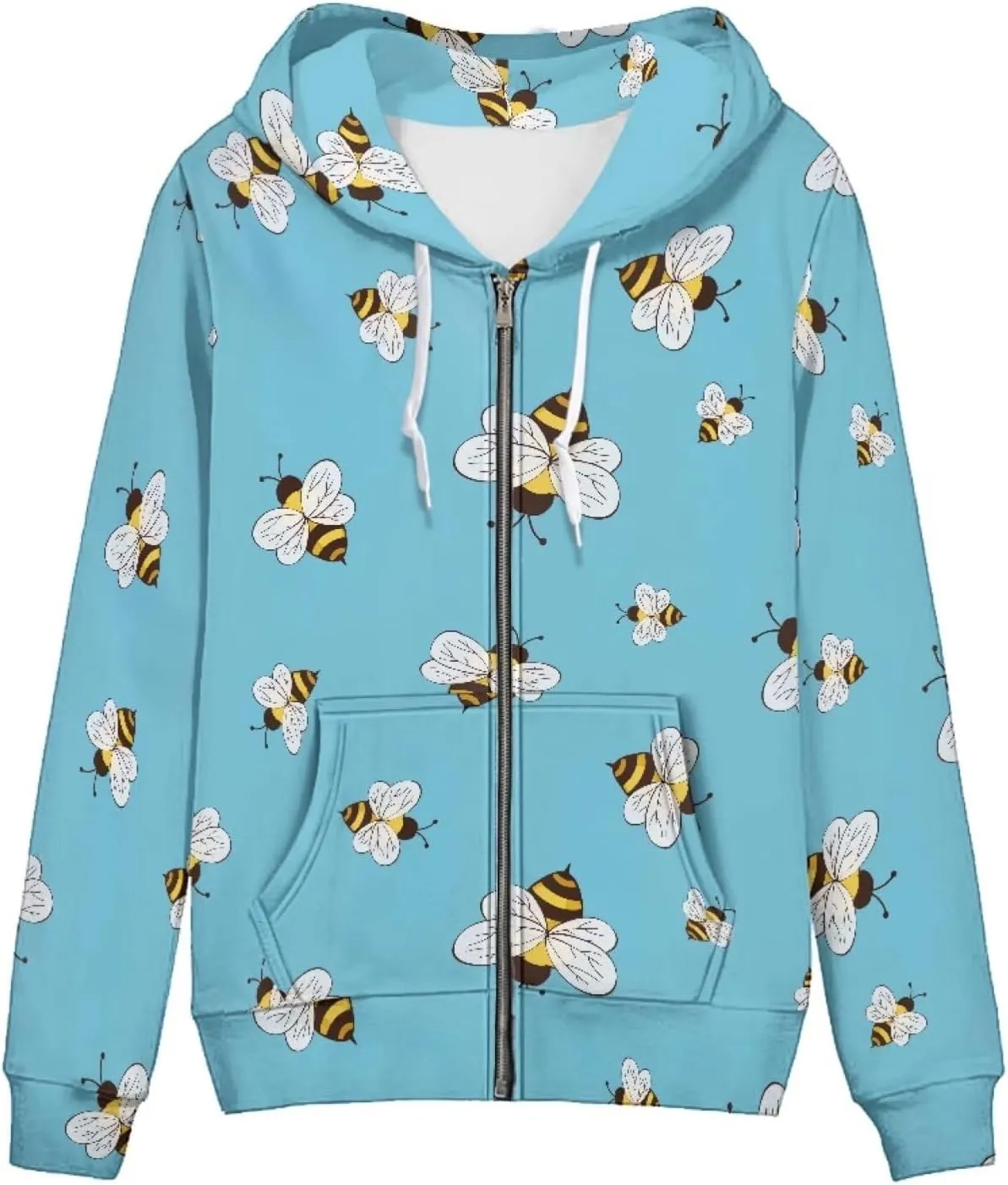Agoviwo Cute Graphic Zip up Hoodie Women Thin Sweatshirt Tunic Y2k Hoodie Lightweight Workout Hoodie Tunic for Spring