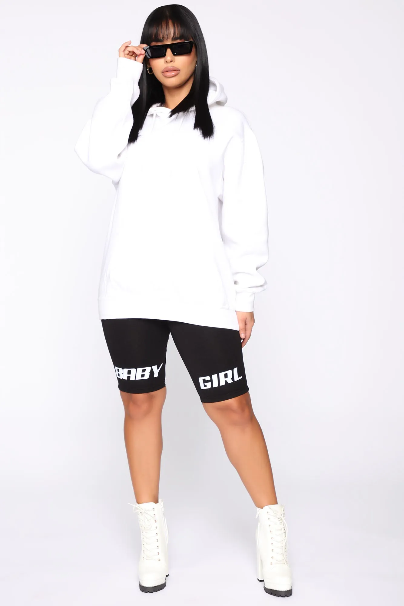 Always Your Baby Girl Biker Shorts - Black