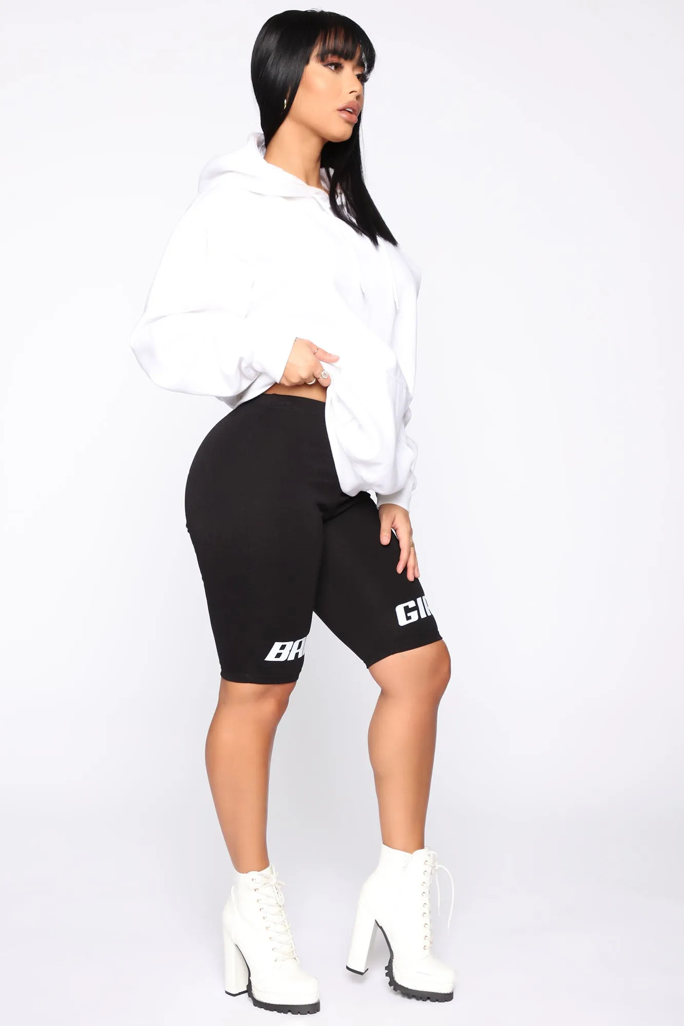 Always Your Baby Girl Biker Shorts - Black