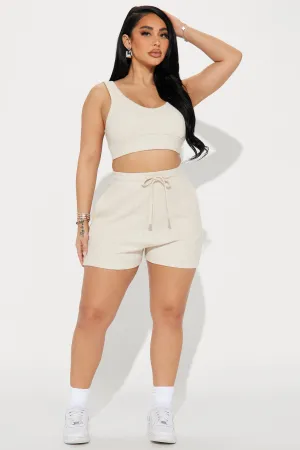 Amazing Time Thermal Short Set - Taupe