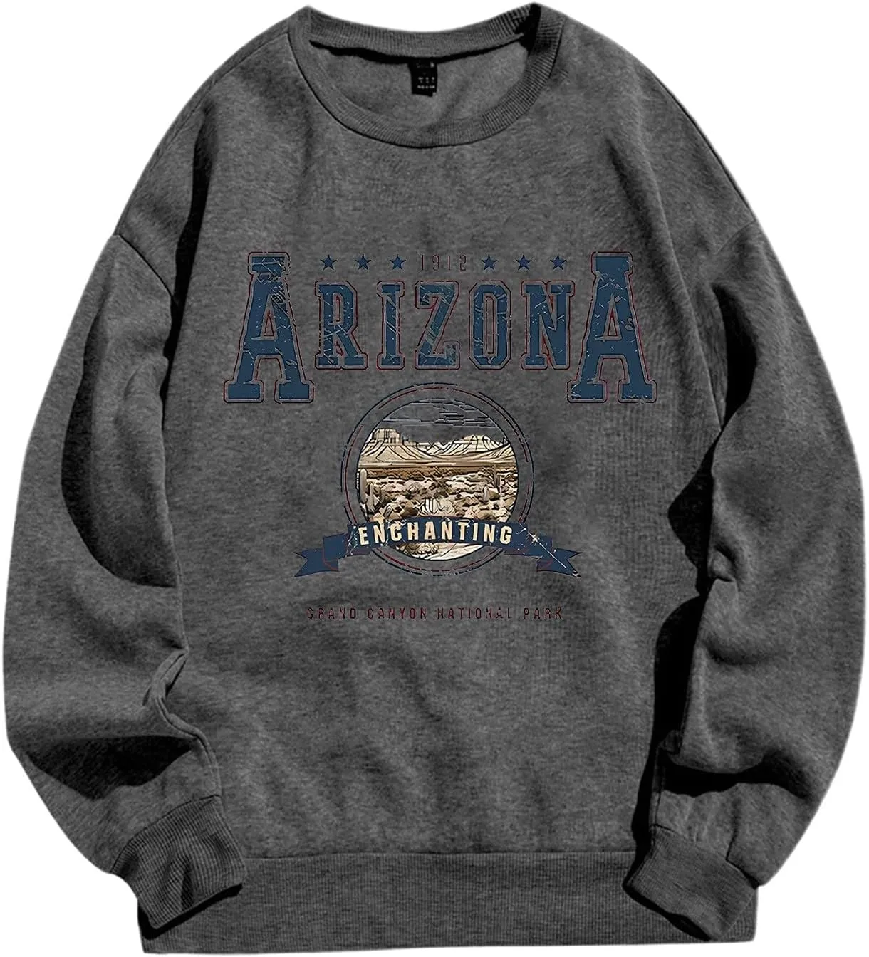 Arizona Sweatshirt for Women Letter Print Long Sleeve Pullover Tops Cute Casual Trendy Sweatshirts Hoodie Fall Outfit