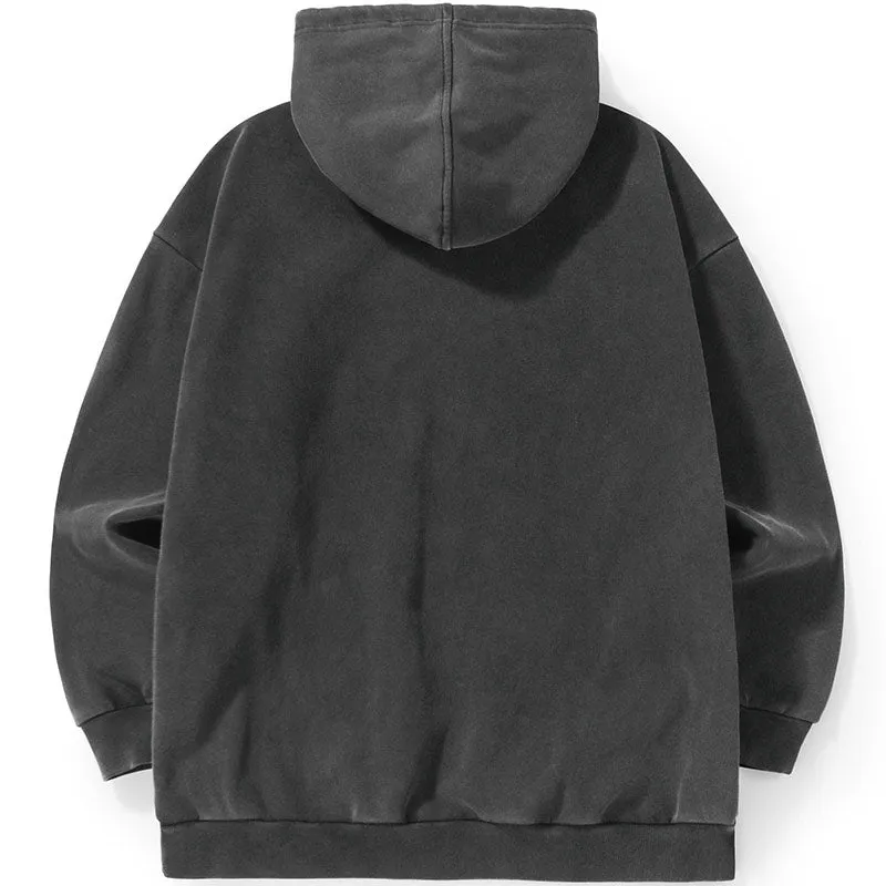 Black Hip Hop Portrait Print Hoodies