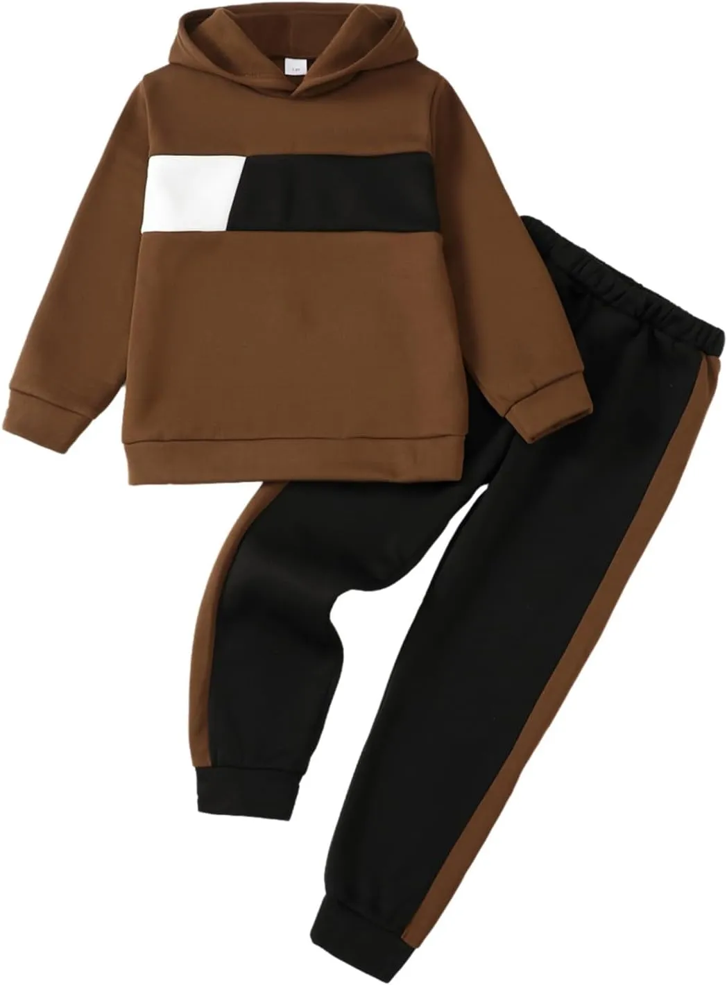 Boy Clothes Kids Boys Fall Winter Outfits Long Sleeve Fleece Hooded Tracksuit Sweatshirt Tops Jogging Sweatpants