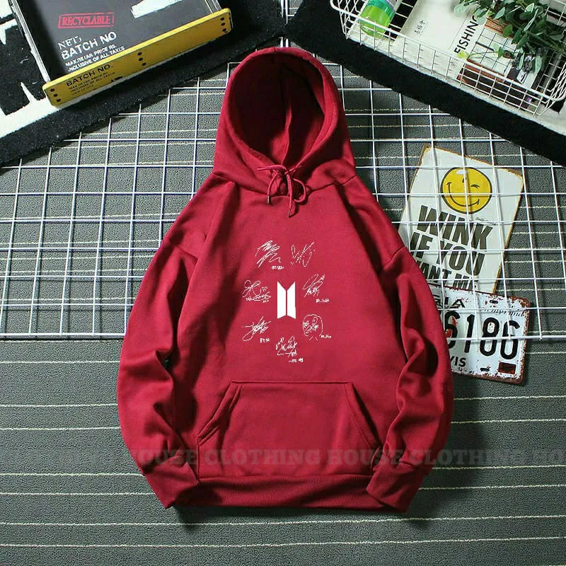 Bts signature hoodie