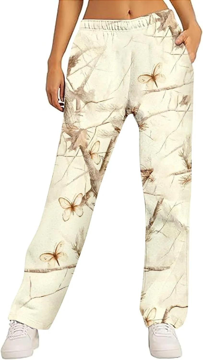 Camo Sweat Set for Women 2 Piece Hoodie Sets Maple Leaf Print Oversized Sweatshirt Sweatpants Fall Outfits
