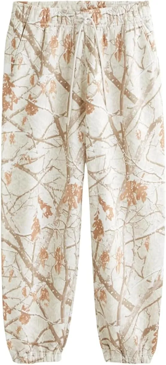 Camo Sweatsuits for Women Set 2 Piece,Womens Camo Hoodie Maple Leaf Print Oversized Sweaters Sweatshirt Sweatpants