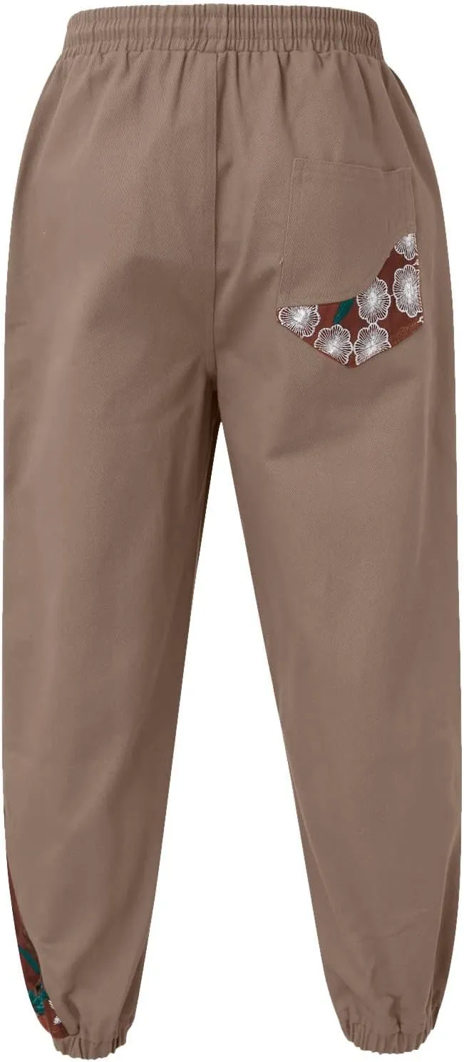 Cargo Pants for Men Relaxed Fit Mens Cargo Pants Elastic Waist Yoga Beach Pants Drawstring Yoga Beach Trousers Casual