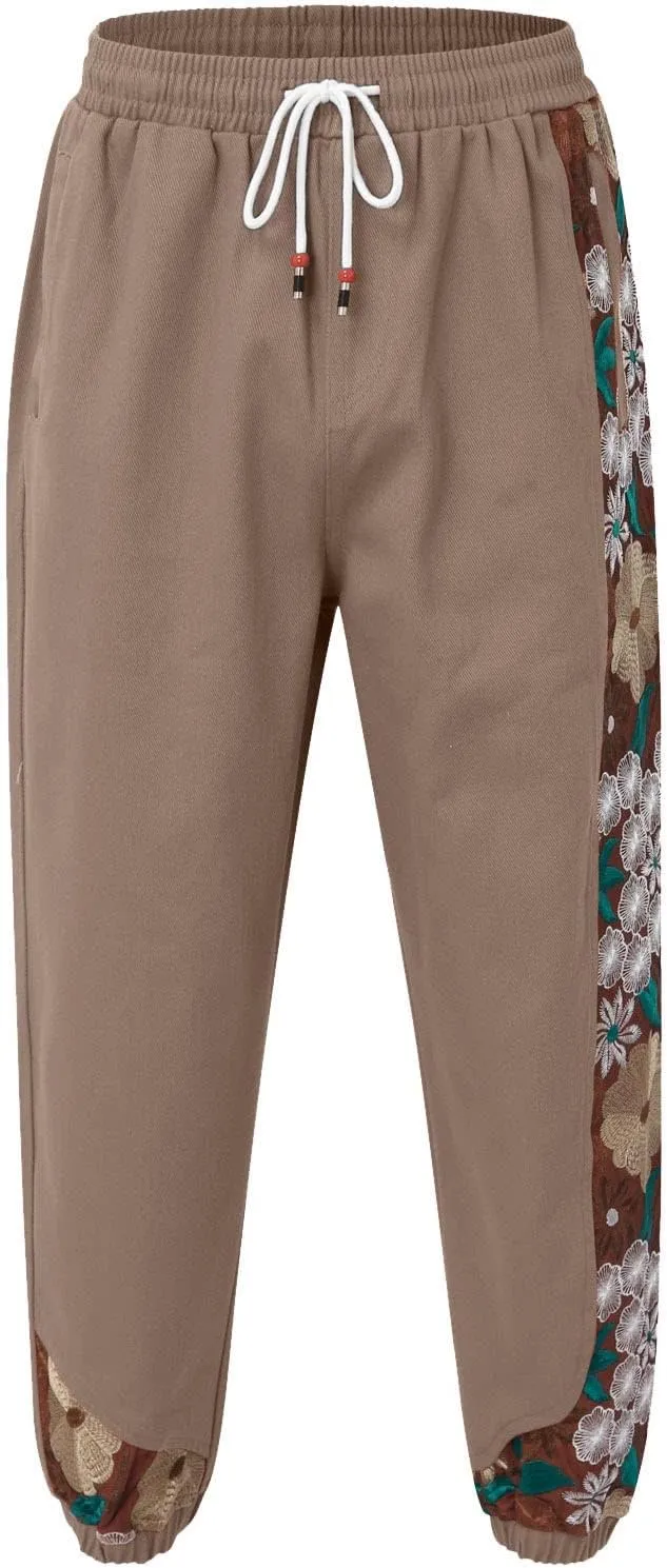 Cargo Pants for Men Relaxed Fit Mens Cargo Pants Elastic Waist Yoga Beach Pants Drawstring Yoga Beach Trousers Casual