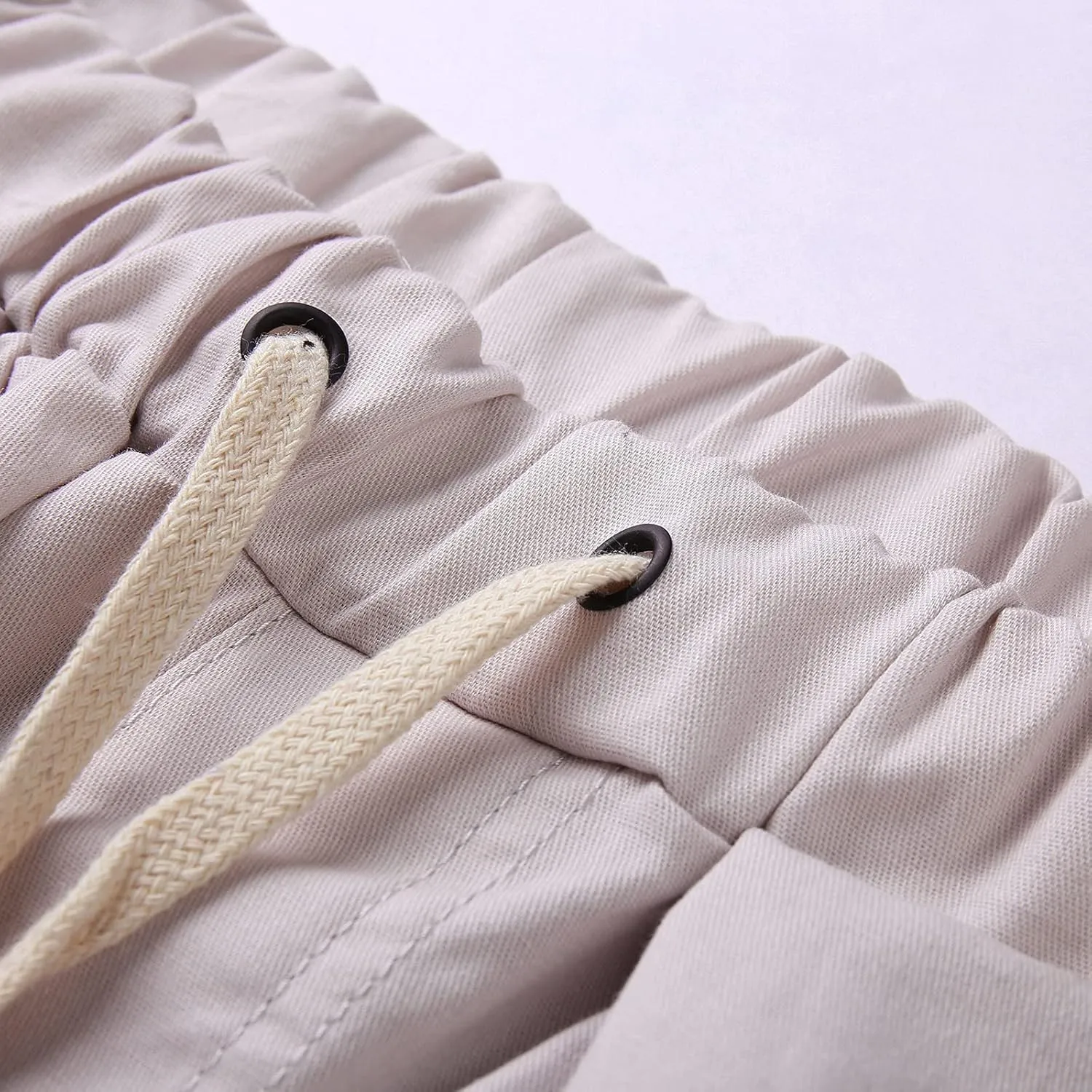 Cargo Pants for Men Relaxed Fit Multi-Pocket Cargo Pants Drawstring Sports Trousers Stretch Elastic Waist Gym Running