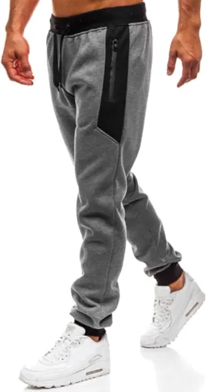 Cargo Pants for Men Relaxed Fit Workout Sports Running Pant Zipper Pockets Pants for Men with Zipper Casual Pockets