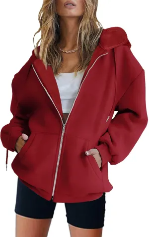 Ceboyel Women 2 Piece Lounge Set 2023 Full Zip Up Hoodies & Lounge Shorts Oversized Comfy Loungewear Sets Athletic Outfits