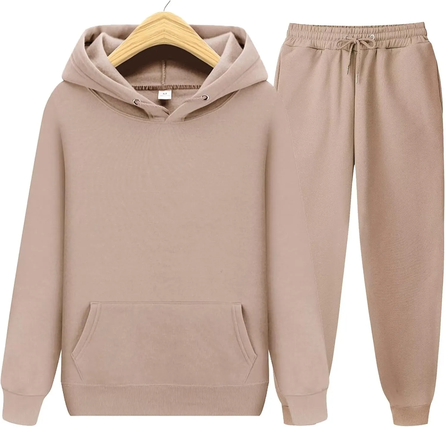 CHAIRAY Unisex Hoodies Tracksuit Sweatsuits for Women Set Mens 2 Piece Hooded Sweatshirts and Sweatpant Set Jogger Sweatsuits