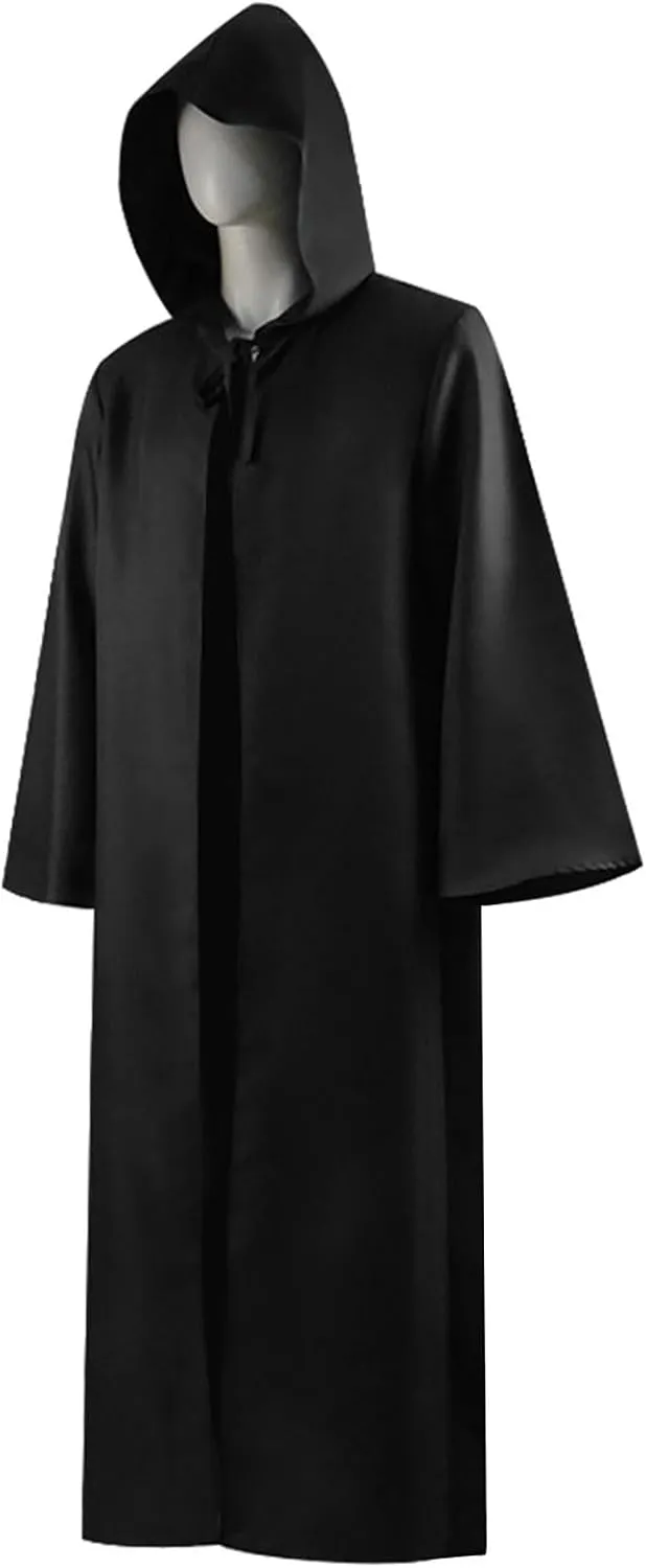 CHAOS MONKEY Men's Tunic Hooded Robe Cloak Halloween Knight Costume Adult Cosplay Cape