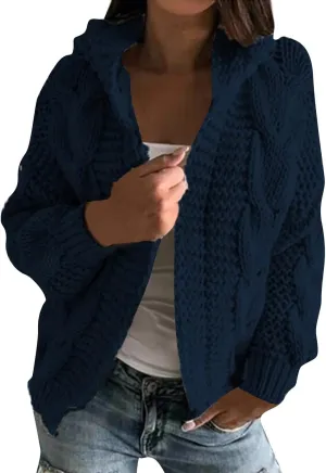 ChicCrate Womens Fashion Cardigan Sweater Soft Knit Open Front Casual Cardigan 2025 Fall Jackets Outfits Winter Clothes