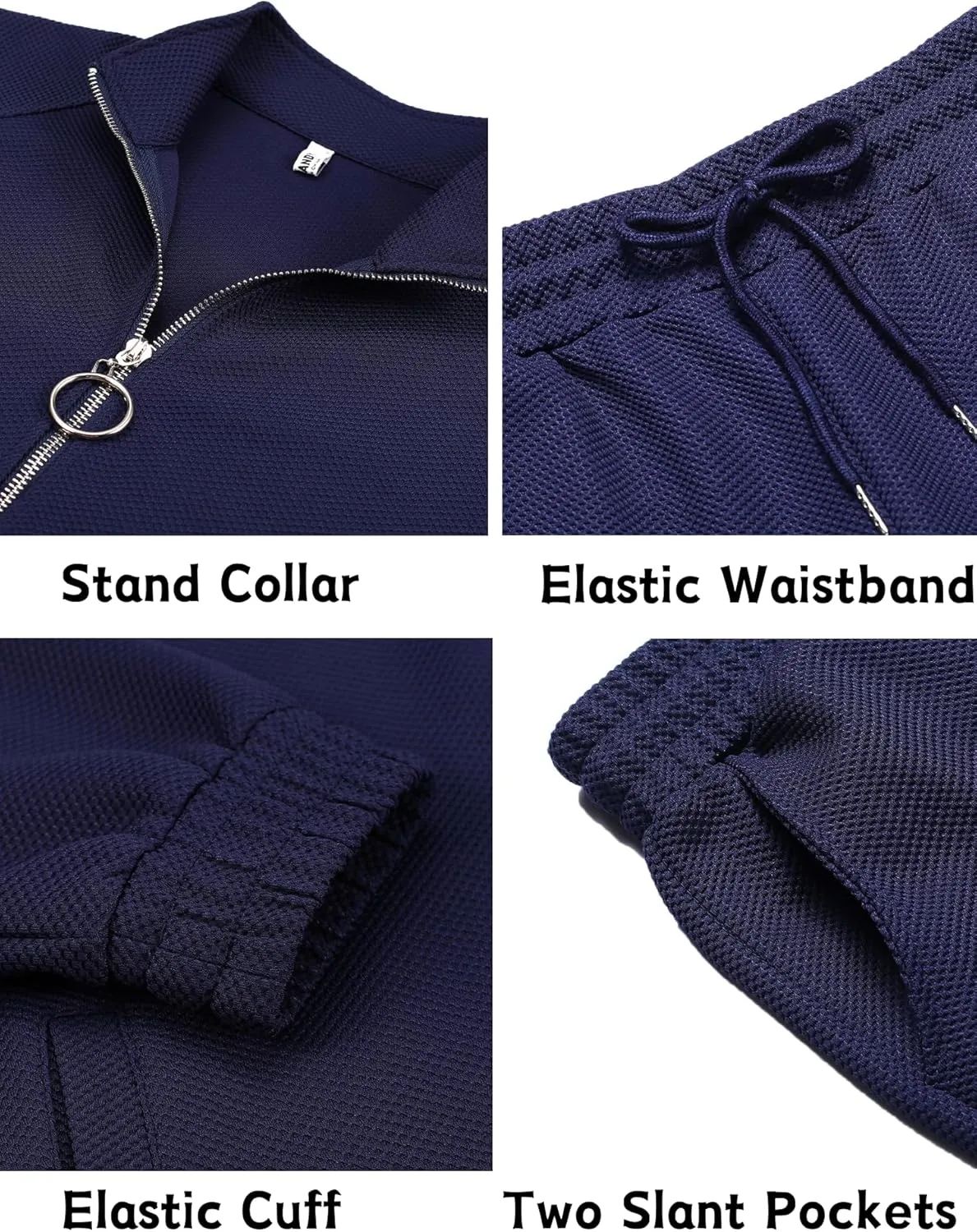 COOFANDY Mens 2 Piece Tracksuit Casual Sweatsuits Full Zip Track Suits Jogging Athletic Suit Sets