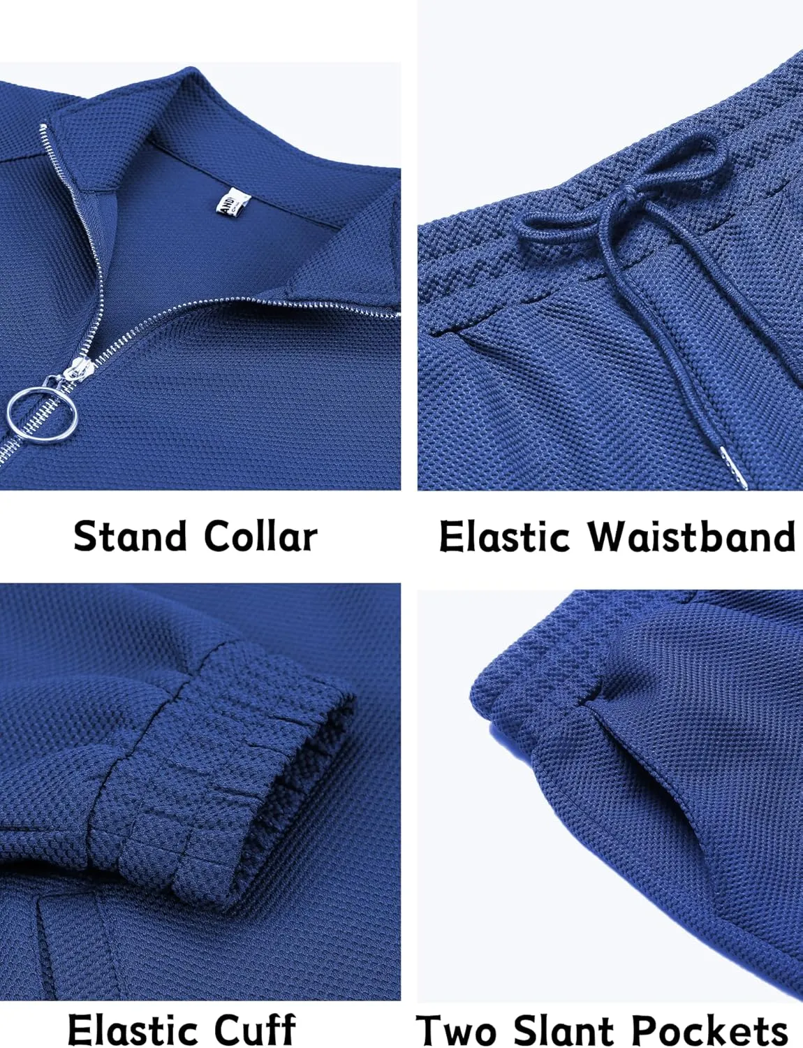 COOFANDY Mens 2 Piece Tracksuit Casual Sweatsuits Full Zip Track Suits Jogging Athletic Suit Sets