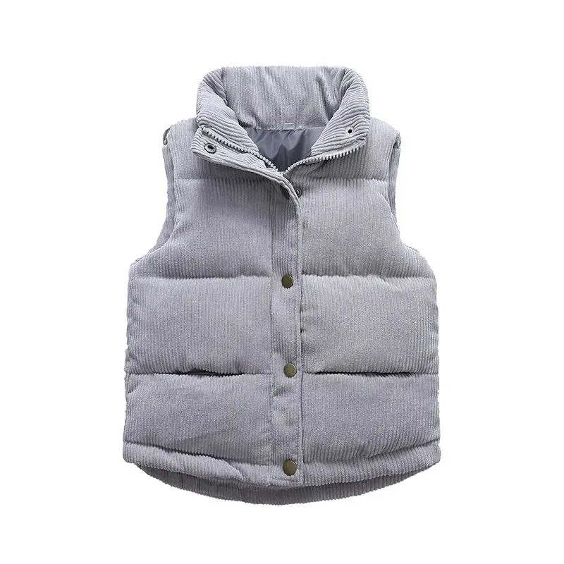 Corduroy Puffer Vest