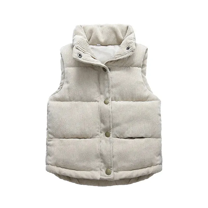 Corduroy Puffer Vest