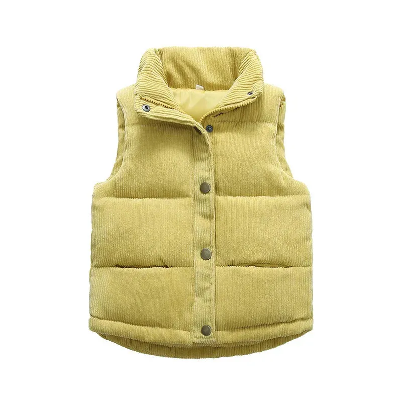 Corduroy Puffer Vest