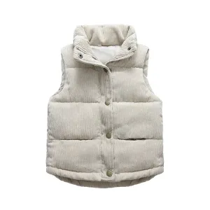 Corduroy Puffer Vest