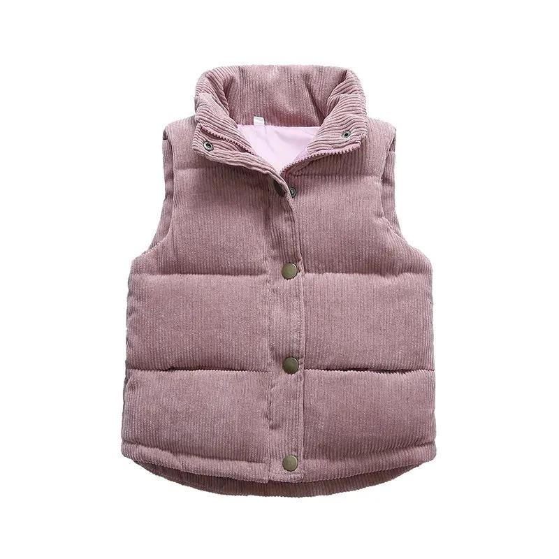 Corduroy Puffer Vest