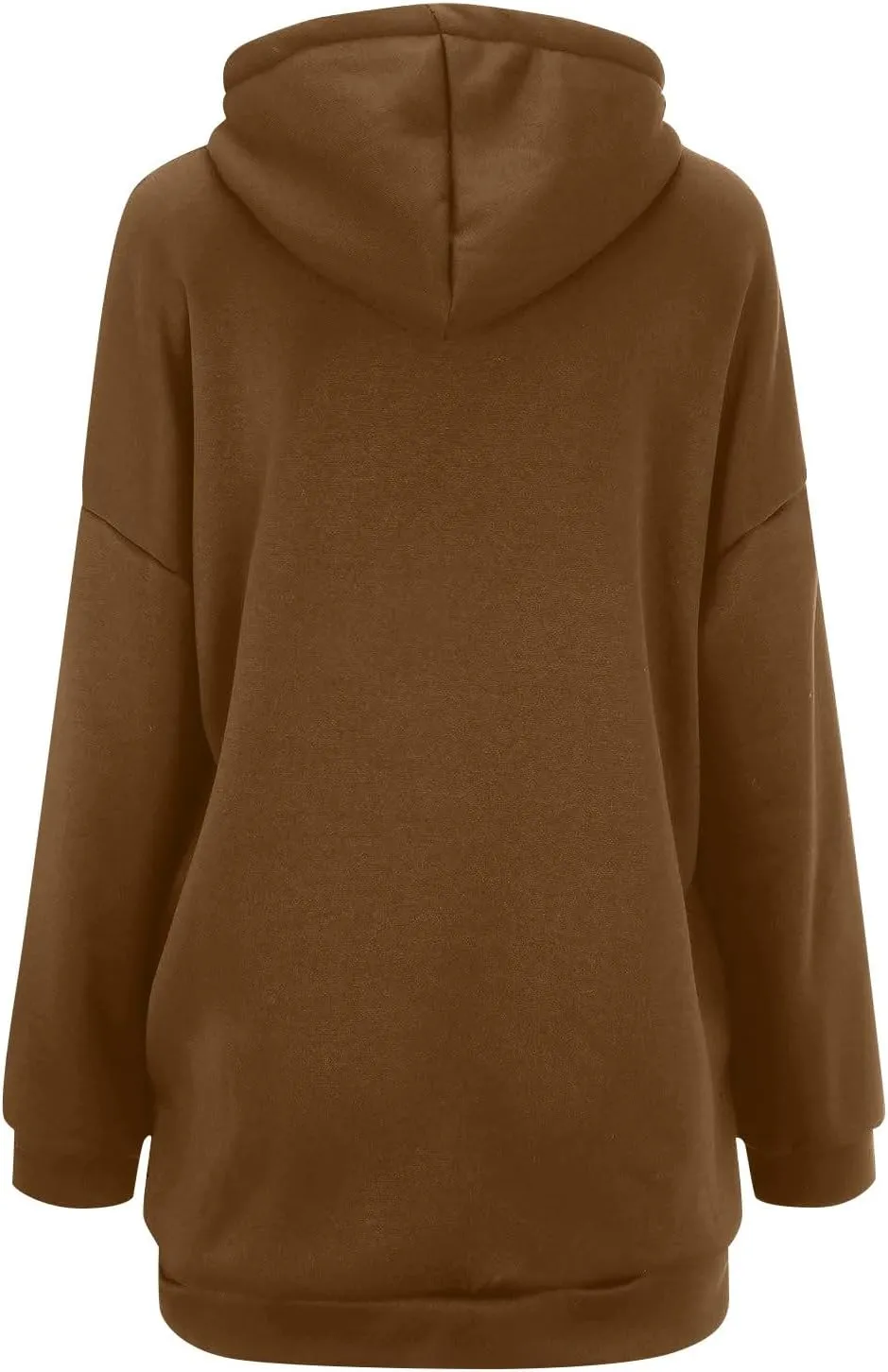COTECRAM Women's Zip Up Hoodies Oversized Long Sleeve Fall Hooded Sweatshirts Casual Long Fleece Jacket Coats with Pockets