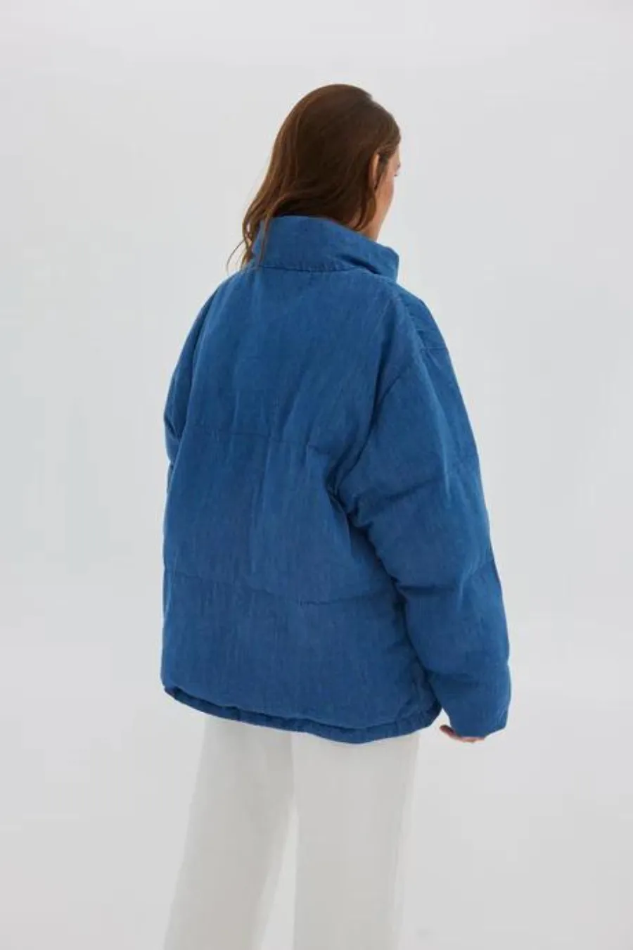 Denim Puffer Denim Blue