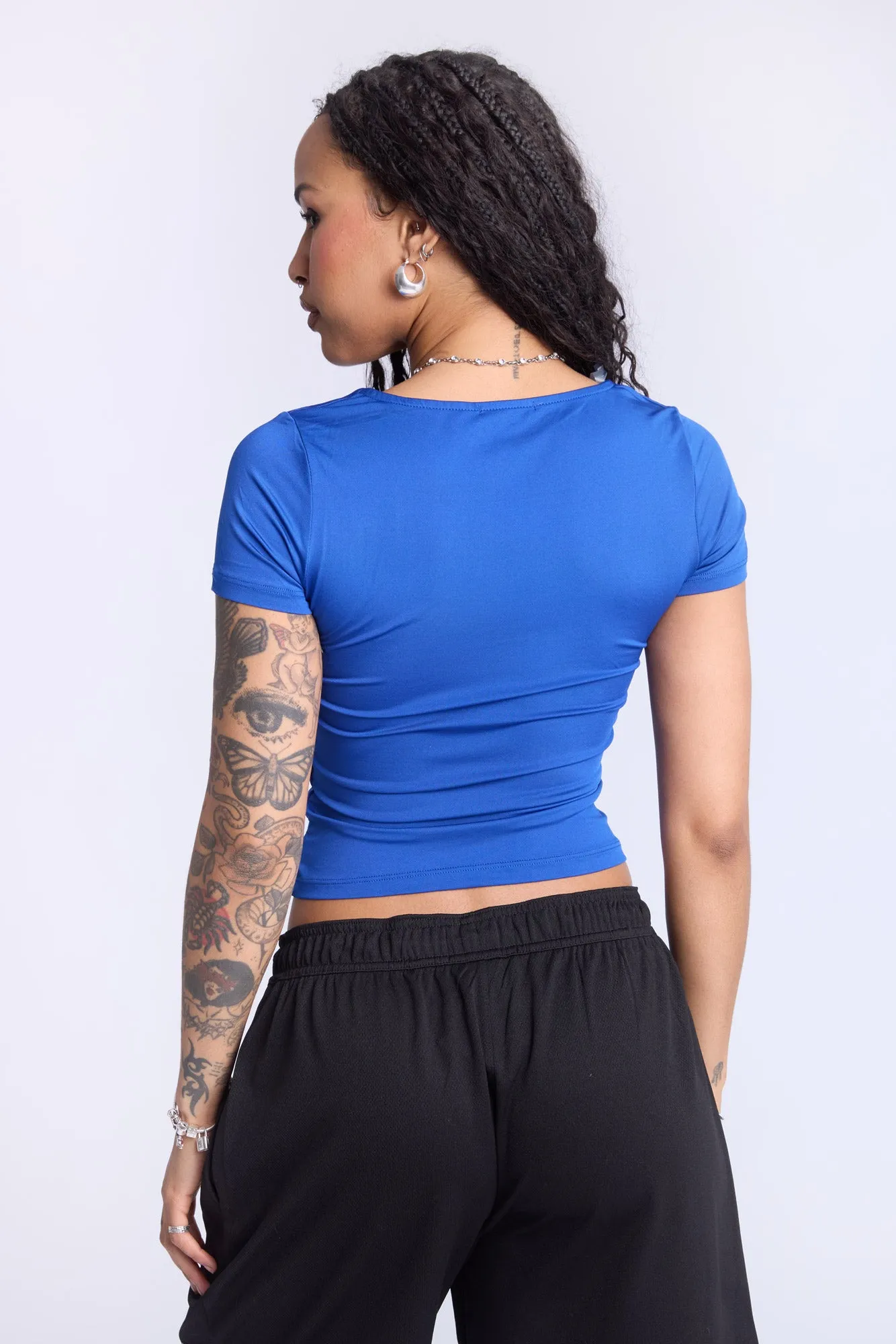 Double Layer Square Neck Top