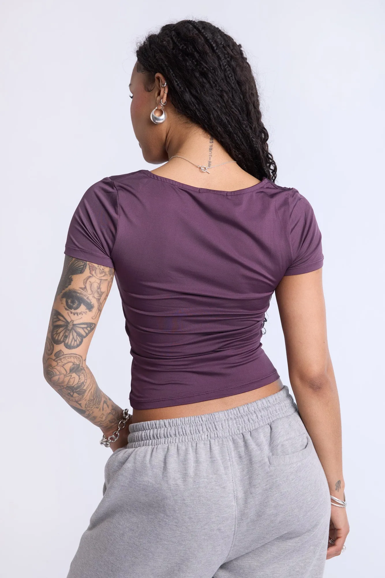 Double Layer Square Neck Top