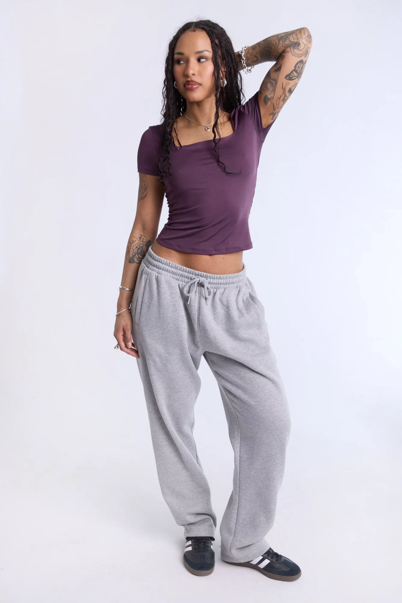Double Layer Square Neck Top