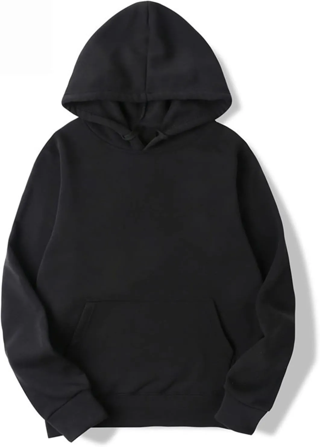 DuDubaby Faux Fur Hoodie For Men Hooded Sportswear Two Piece Long Sleeved Pullover Hoodie Sweatshirt Sweatpants Set