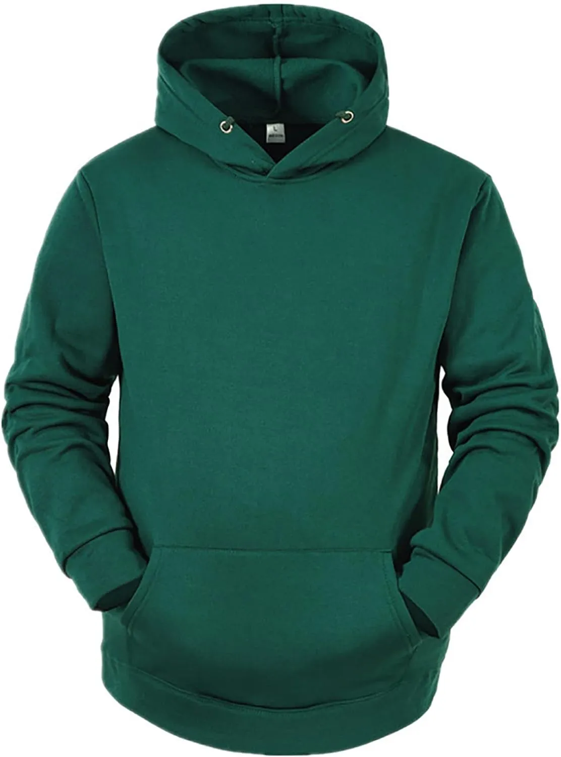 DuDubaby Men Long Hooded Sweatshirt Autumn and Winter Hooded Sweater Long Sleeve Sweater Top