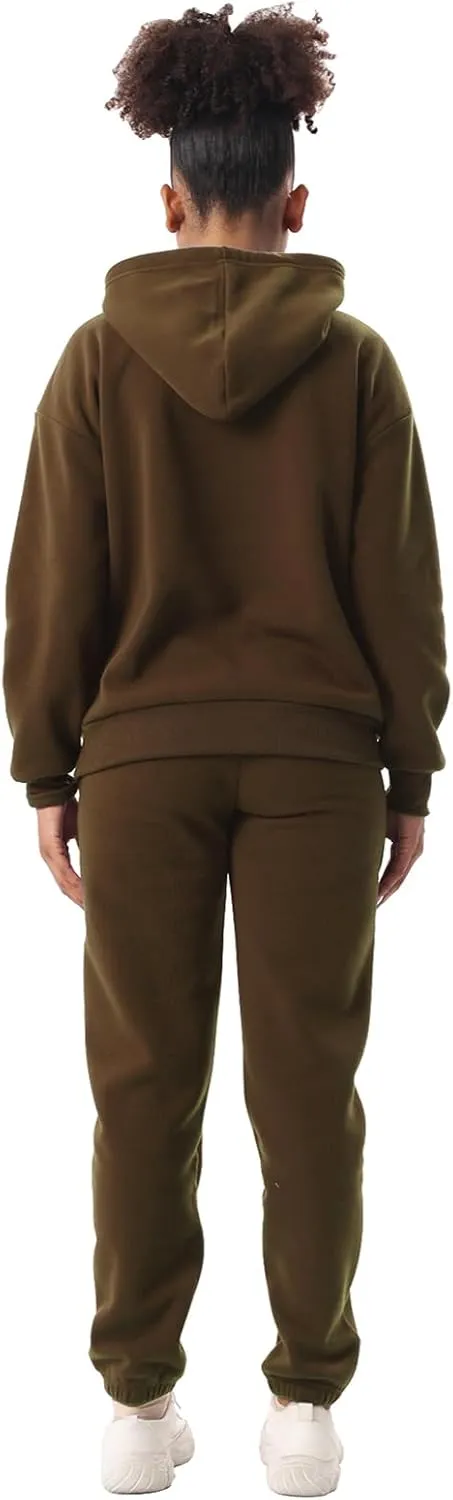 Facitisu 2 Piece Sets for Women Oversized Loungewear Womens sweat suit Hoodies and Sweatpants