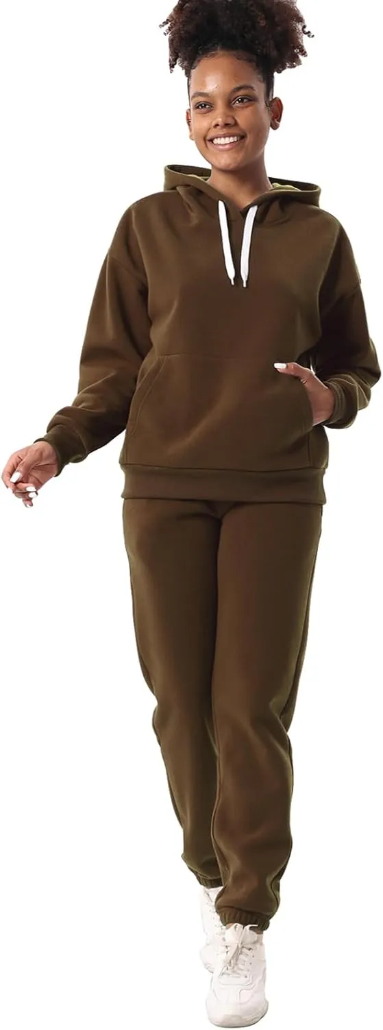 Facitisu 2 Piece Sets for Women Oversized Loungewear Womens sweat suit Hoodies and Sweatpants