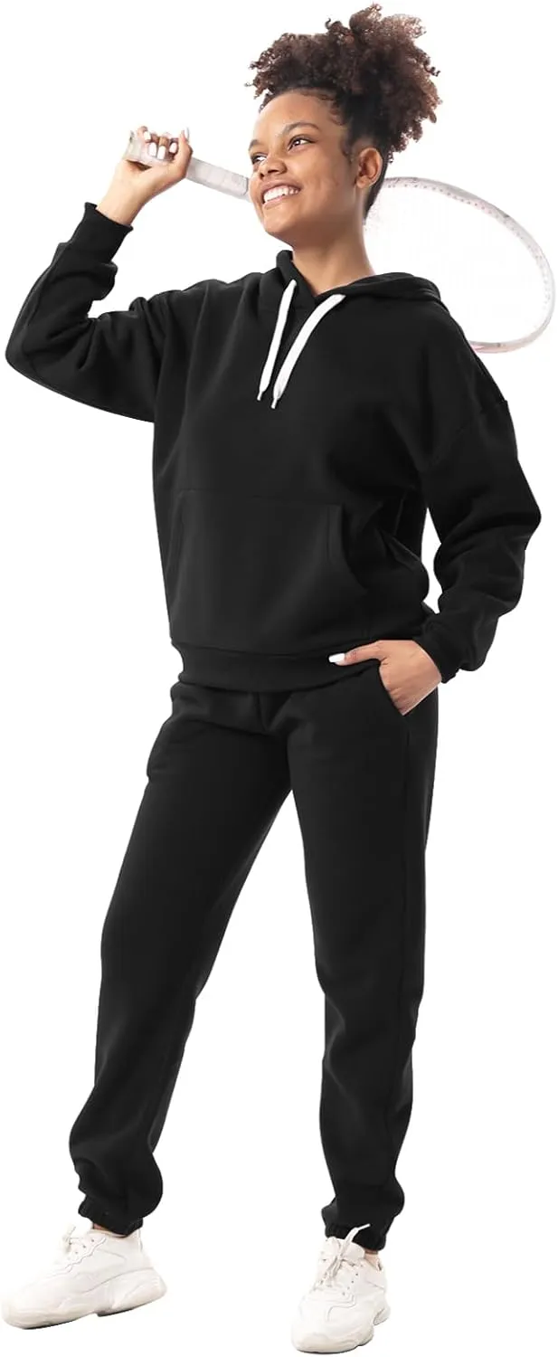 Facitisu 2 Piece Sets for Women Oversized Loungewear Womens sweat suit Hoodies and Sweatpants