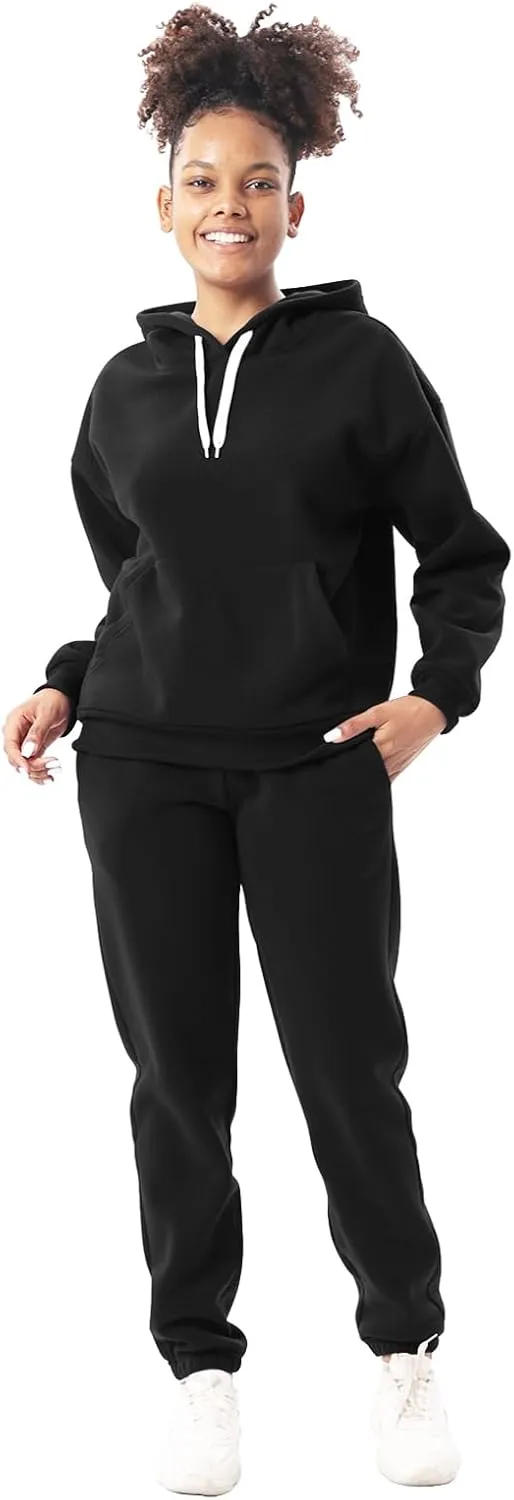 Facitisu 2 Piece Sets for Women Oversized Loungewear Womens sweat suit Hoodies and Sweatpants