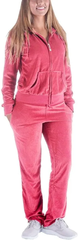 Gary Com 2 PCS Outfits Women's Fleece Sherpa Lined Sweatsuits Long Sleeve Hoodie and Sweat Pants Winter Warm Tracksuit Set