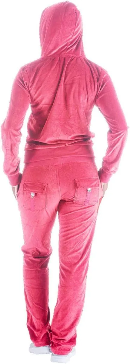 Gary Com 2 PCS Outfits Women's Fleece Sherpa Lined Sweatsuits Long Sleeve Hoodie and Sweat Pants Winter Warm Tracksuit Set