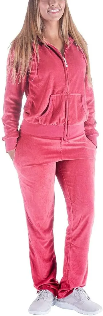 Gary Com 2 PCS Outfits Women's Fleece Sherpa Lined Sweatsuits Long Sleeve Hoodie and Sweat Pants Winter Warm Tracksuit Set