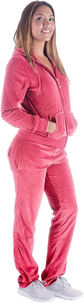 Gary Com 2 PCS Outfits Women's Fleece Sherpa Lined Sweatsuits Long Sleeve Hoodie and Sweat Pants Winter Warm Tracksuit Set