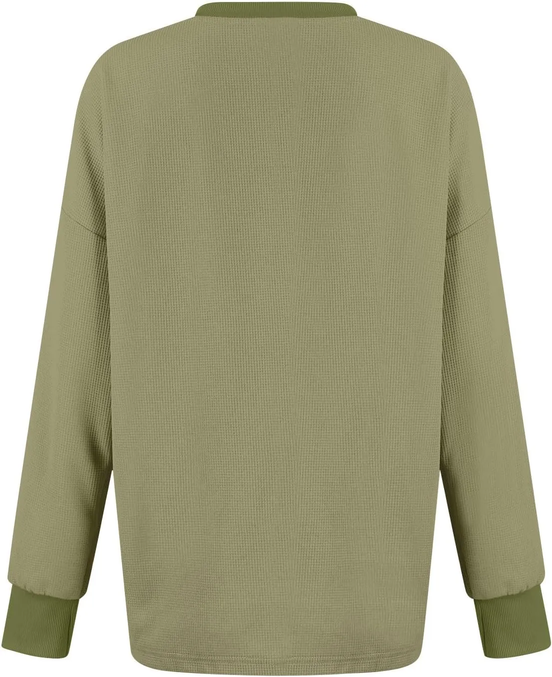 GOFULY Women'S Crewneck Sweatshirts Lightweight Waffle Knit Shirts Long Sleeve Fall Pullover Ribbed Color Block Sweatshirt