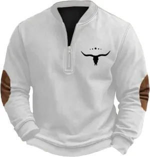 Graphic Hoodies Loose 3D Printed Zipper Long Sleeved Hoodie Mens Pullover Mens Sweatshirt Graphic Men'S