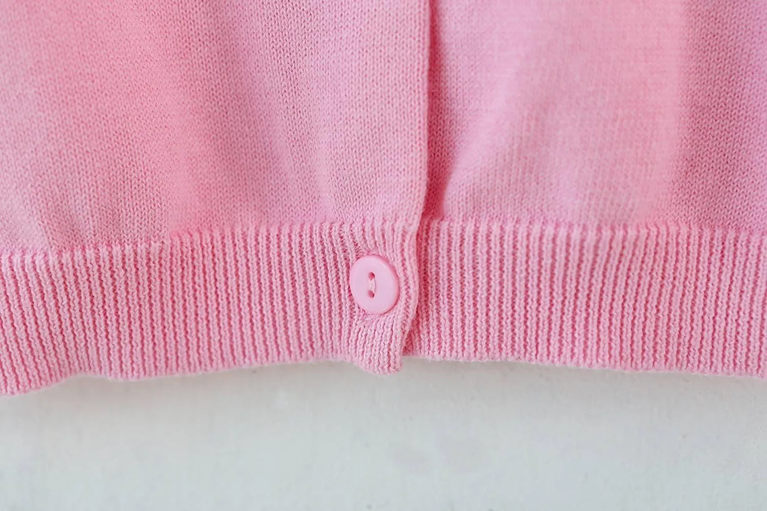 GSVIBK Baby Girls Cotton Cardigan Long Sleeve Kid Button Sweater Girl Crew Neck Cardigans Uniform Sweater