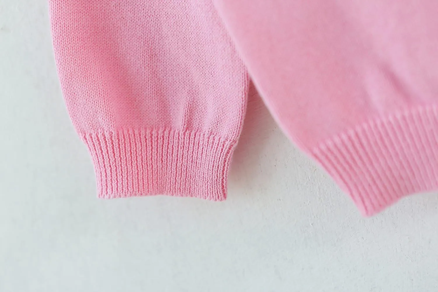 GSVIBK Baby Girls Cotton Cardigan Long Sleeve Kid Button Sweater Girl Crew Neck Cardigans Uniform Sweater