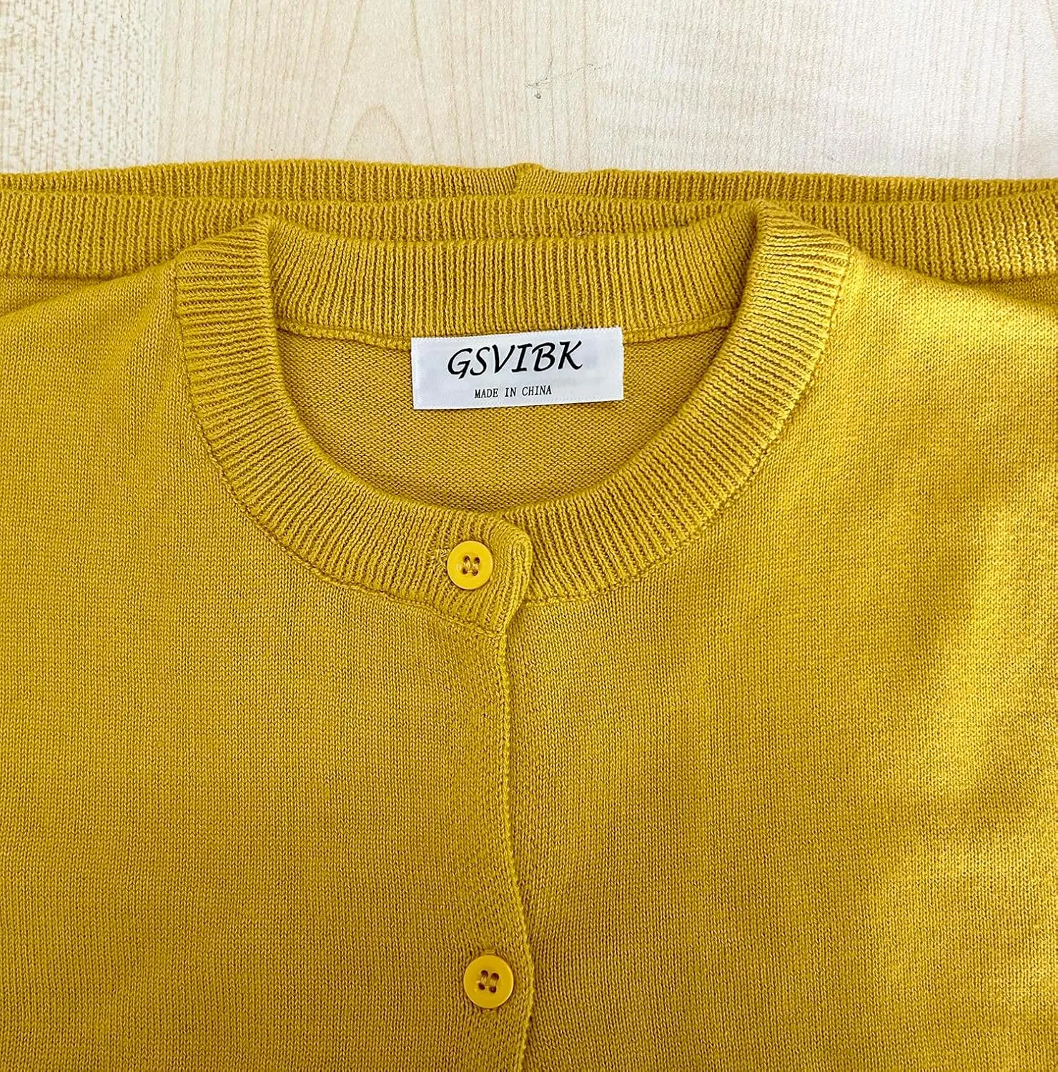 GSVIBK Baby Girls Cotton Cardigan Long Sleeve Kid Button Sweater Girl Crew Neck Cardigans Uniform Sweater