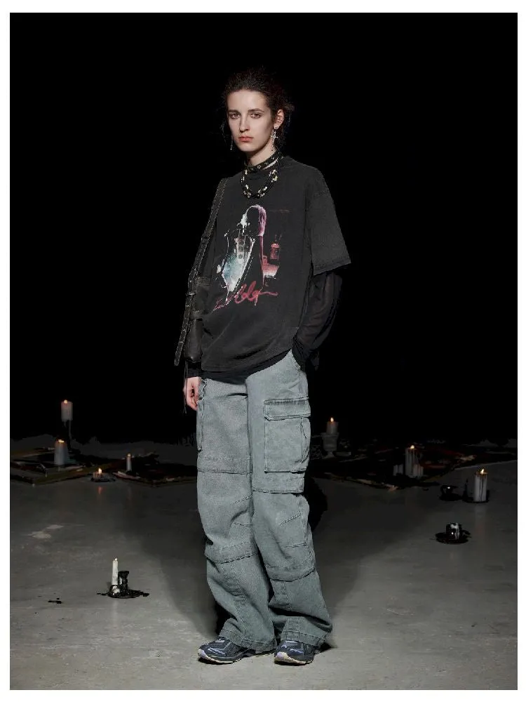 Heavy Duty Washed Straight Work Pants【s0000005502】